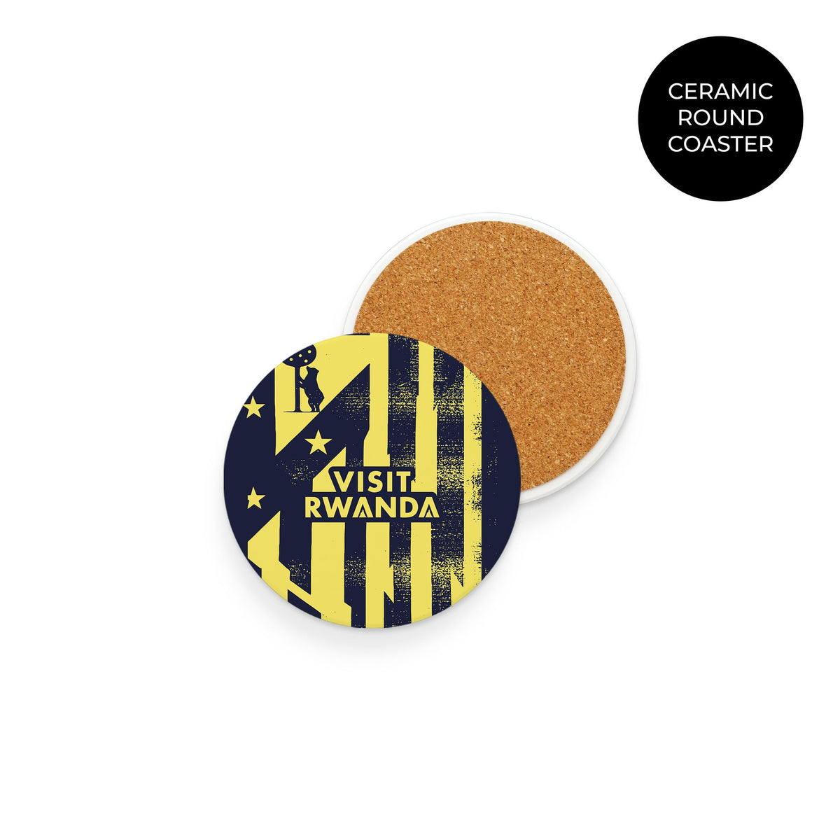 Coaster with the Atlético Madrid 2025-26 Prematch football shirt design by RIPA Football