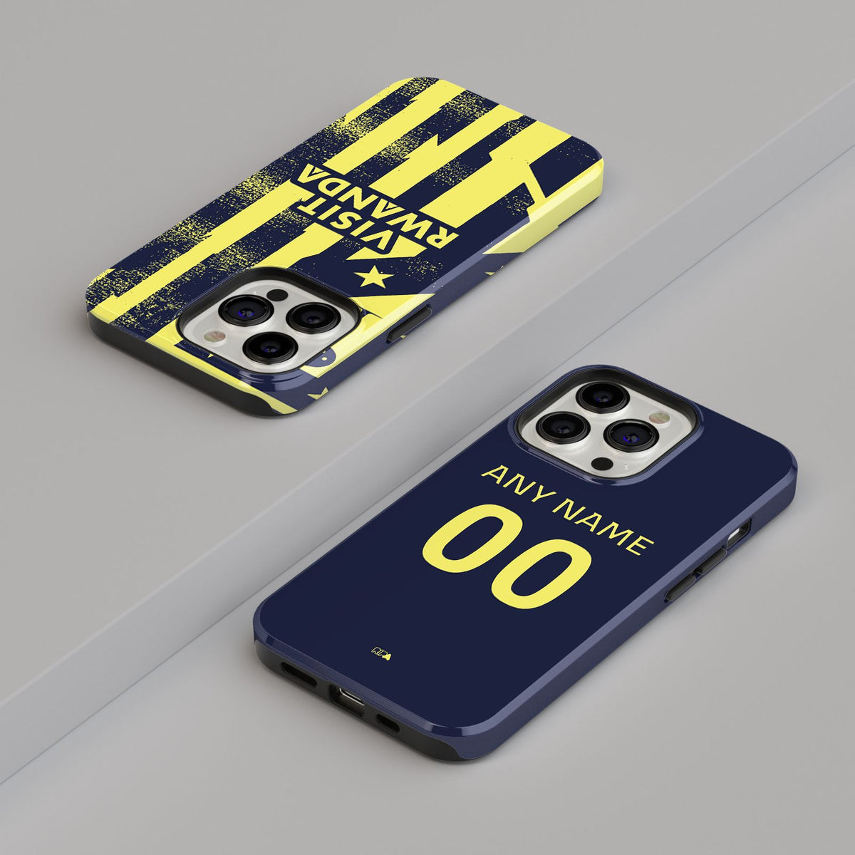 Phone case with the Atlético Madrid 2025-26 Prematch football shirt design by RIPA Football