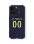 Phone case with the Atlético Madrid 2025-26 Prematch football shirt design by RIPA Football