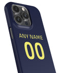 Phone case with the Atlético Madrid 2025-26 Prematch football shirt design by RIPA Football