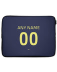 Laptop sleeve with the Atlético Madrid 2025-26 Prematch football shirt design by RIPA Football