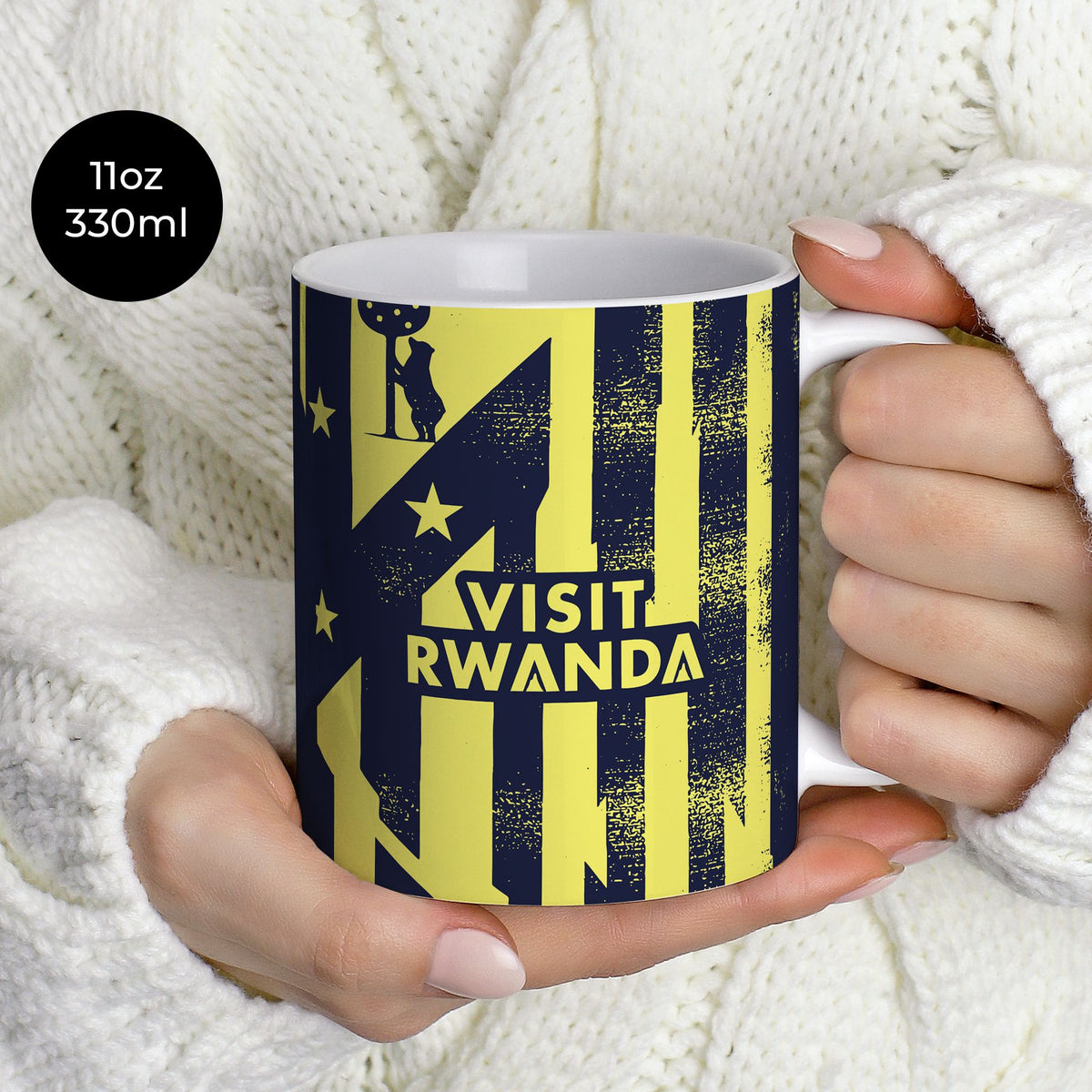 Mug with the Atlético Madrid 2025-26 Prematch football shirt design by RIPA Football