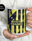 Mug with the Atlético Madrid 2025-26 Prematch football shirt design by RIPA Football