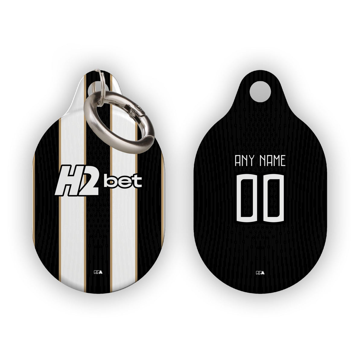 AirTag holder with the Atlético Mineiro 2026 Home football shirt design by RIPA Football