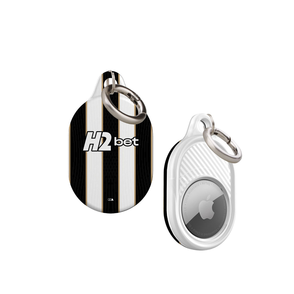 AirTag holder with the Atlético Mineiro 2026 Home football shirt design by RIPA Football