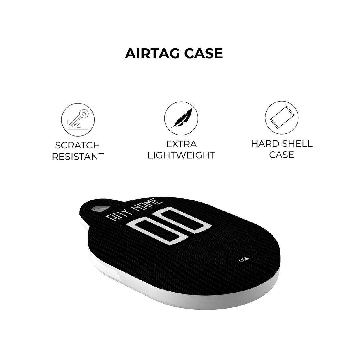 AirTag holder with the Atlético Mineiro 2026 Home football shirt design by RIPA Football