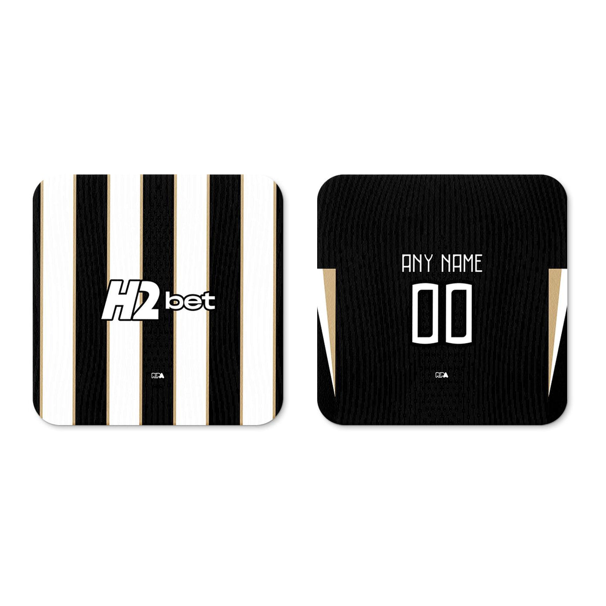 Coaster with the Atlético Mineiro 2026 Home football shirt design by RIPA Football