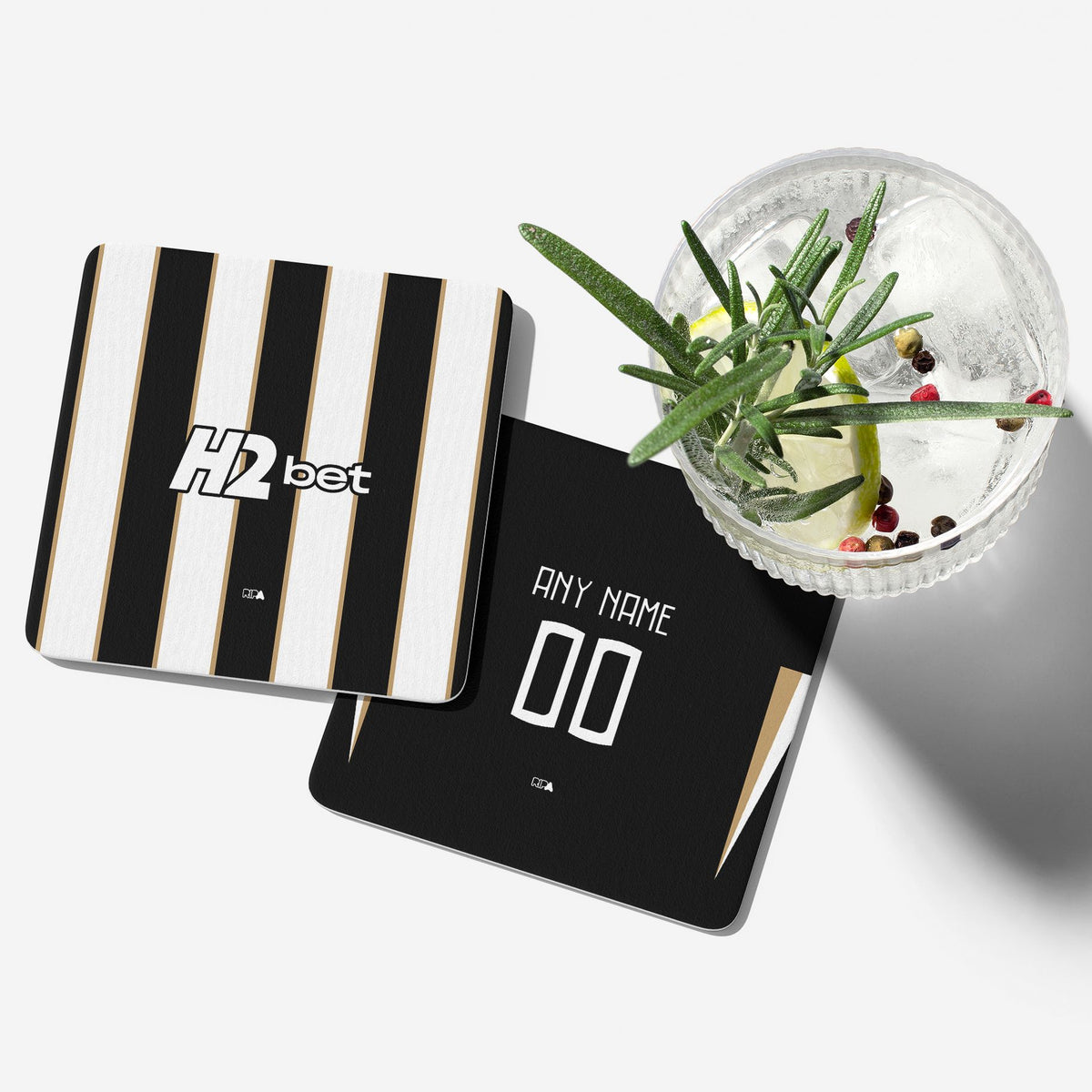 Coaster with the Atlético Mineiro 2026 Home football shirt design by RIPA Football