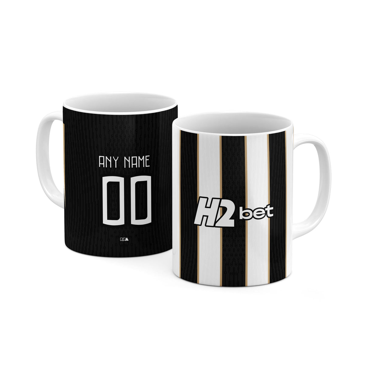 Mug with the Atlético Mineiro 2026 Home football shirt design by RIPA Football