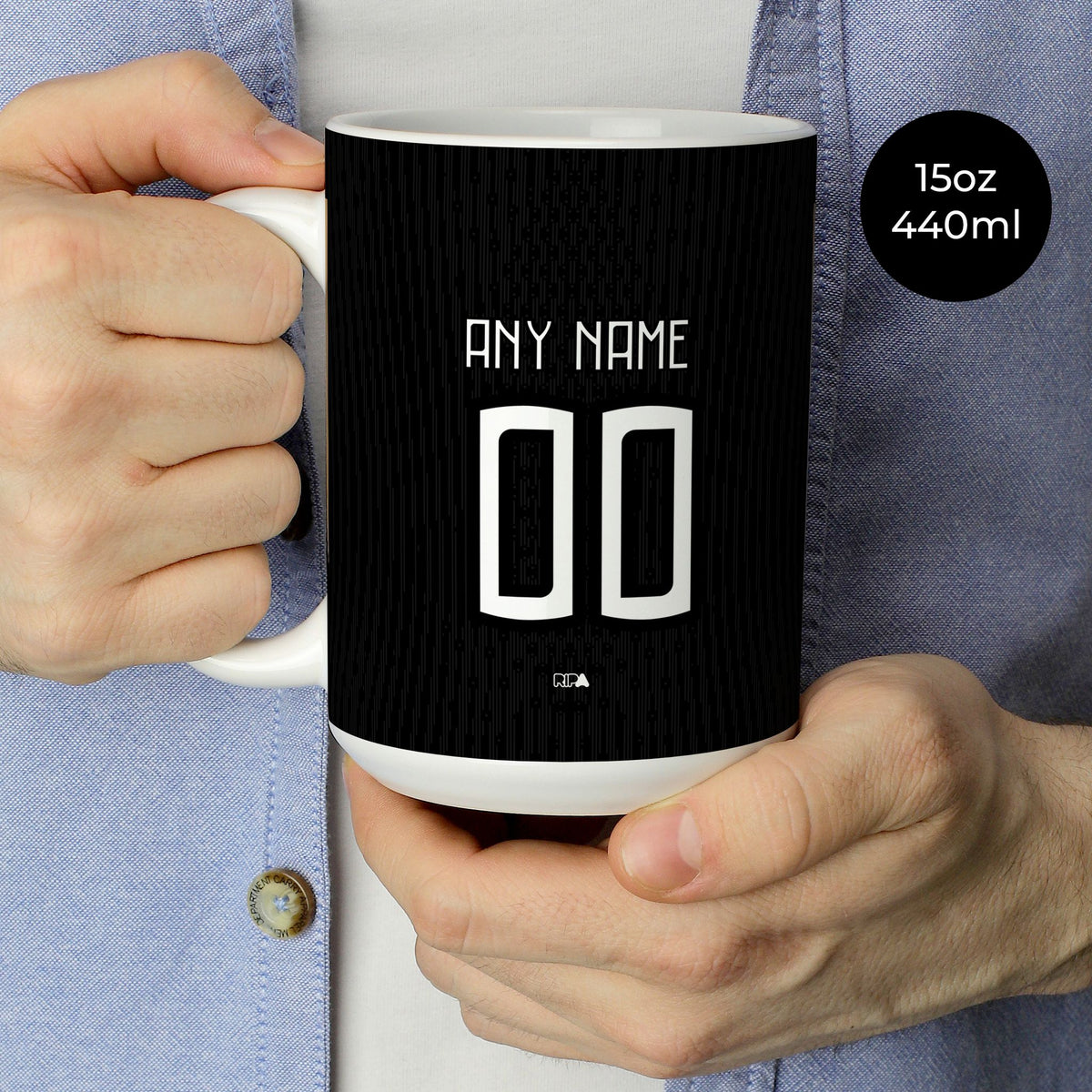 Mug with the Atlético Mineiro 2026 Home football shirt design by RIPA Football