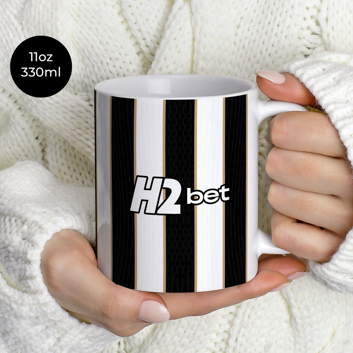 Mug with the Atlético Mineiro 2026 Home football shirt design by RIPA Football