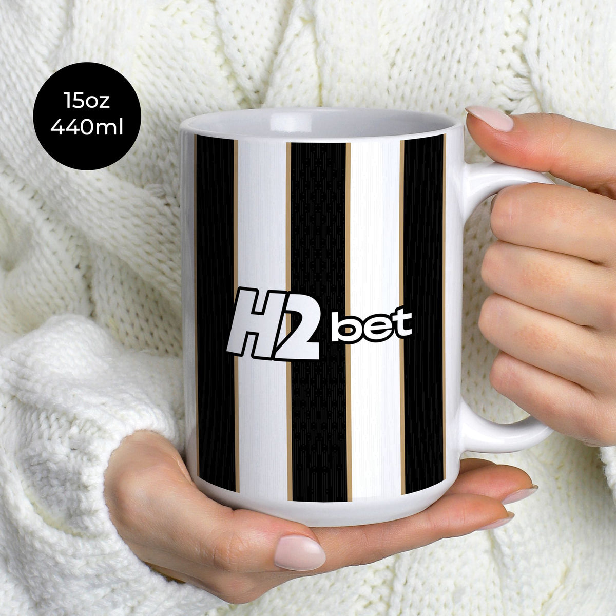 Mug with the Atlético Mineiro 2026 Home football shirt design by RIPA Football