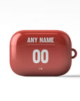 AirPods case with the Bayer 04 Leverkusen 2024-25 Home football shirt design by RIPA Football
