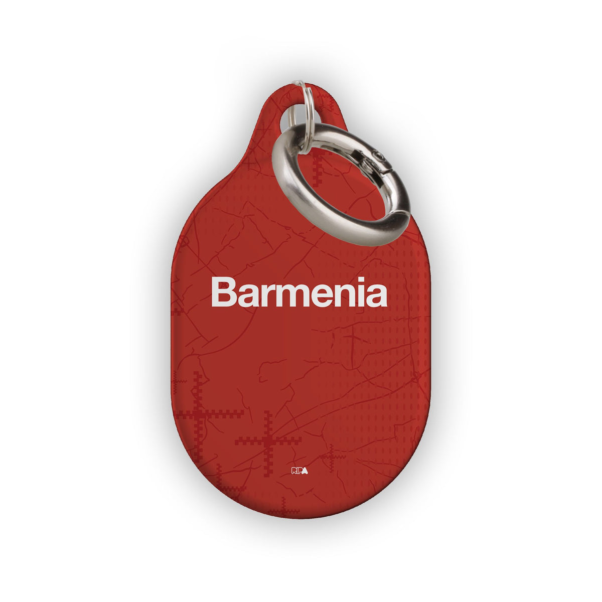 AirTag holder with the Bayer 04 Leverkusen 2024-25 Home football shirt design by RIPA Football