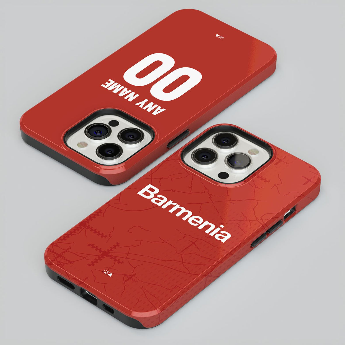 Phone case with the Bayer 04 Leverkusen 2024-25 Home football shirt design by RIPA Football