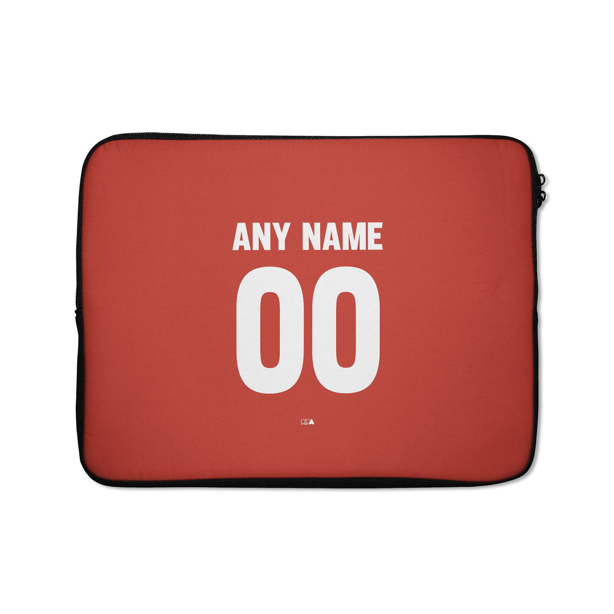 Laptop sleeve with the Bayer 04 Leverkusen 2024-25 Home football shirt design by RIPA Football