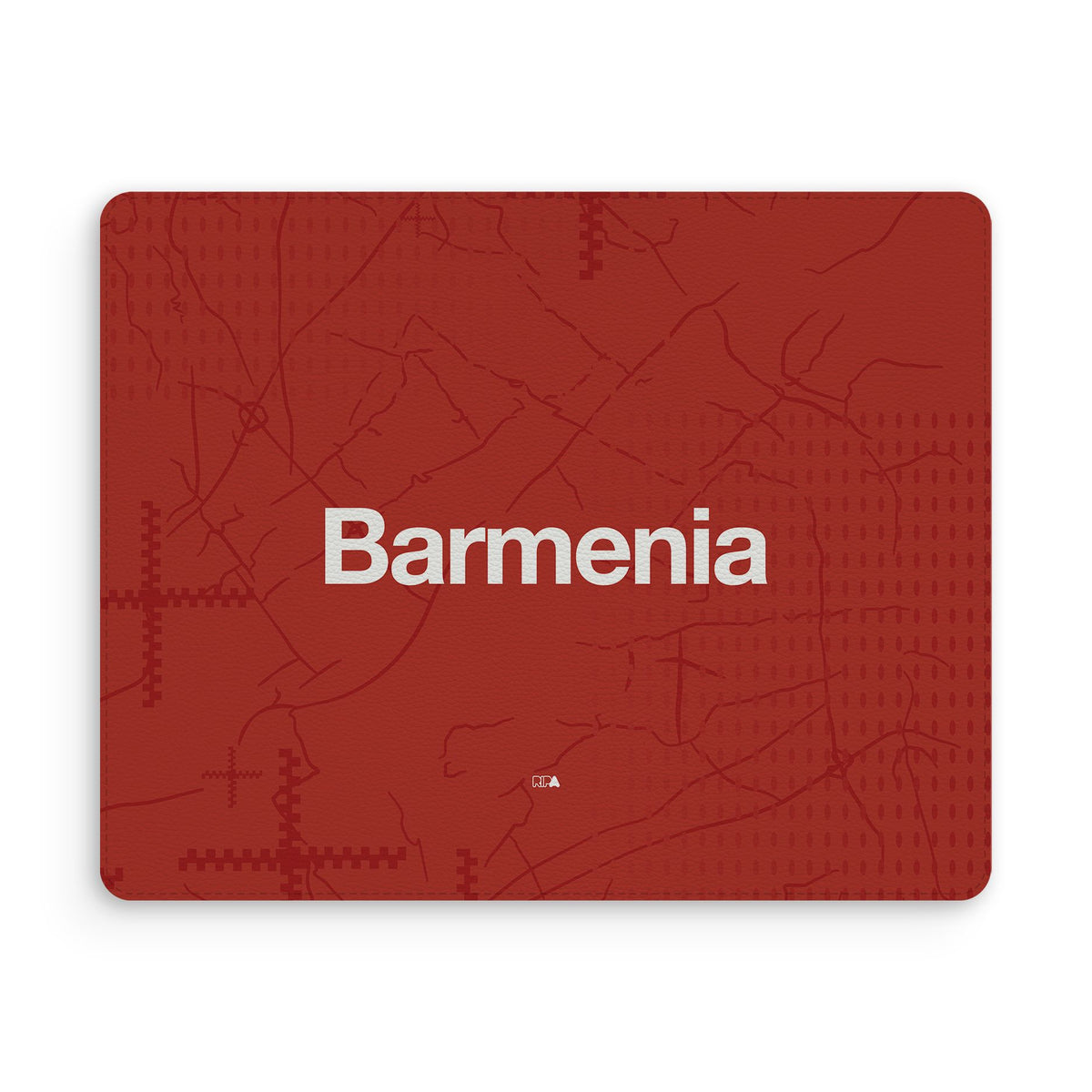 Mouse pad with the Bayer 04 Leverkusen 2024-25 Home football shirt design by RIPA Football