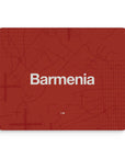 Mouse pad with the Bayer 04 Leverkusen 2024-25 Home football shirt design by RIPA Football