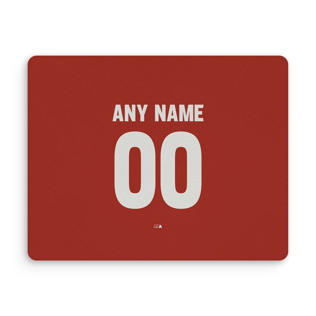 Mouse pad with the Bayer 04 Leverkusen 2024-25 Home football shirt design by RIPA Football
