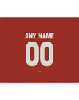 Mouse pad with the Bayer 04 Leverkusen 2024-25 Home football shirt design by RIPA Football