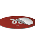 Mouse pad with the Bayer 04 Leverkusen 2024-25 Home football shirt design by RIPA Football