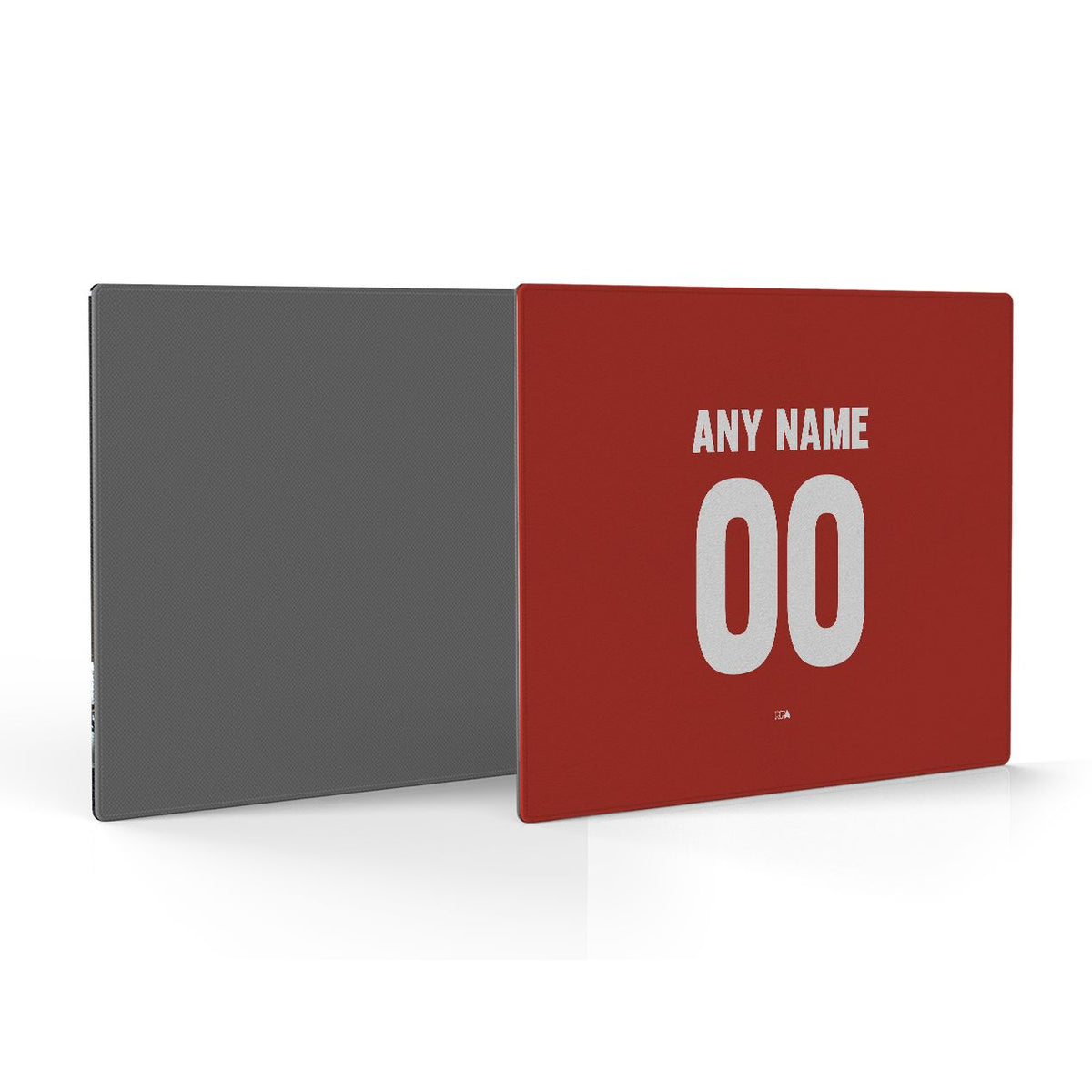 Mouse pad with the Bayer 04 Leverkusen 2024-25 Home football shirt design by RIPA Football