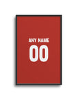 Print with the Bayer 04 Leverkusen 2024-25 Home football shirt design by RIPA Football