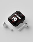 AirPods case with the Bayer 04 Leverkusen 2025-26 Home football shirt design by RIPA Football