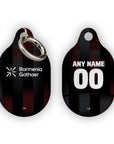 AirTag holder with the Bayer 04 Leverkusen 2025-26 Home football shirt design by RIPA Football