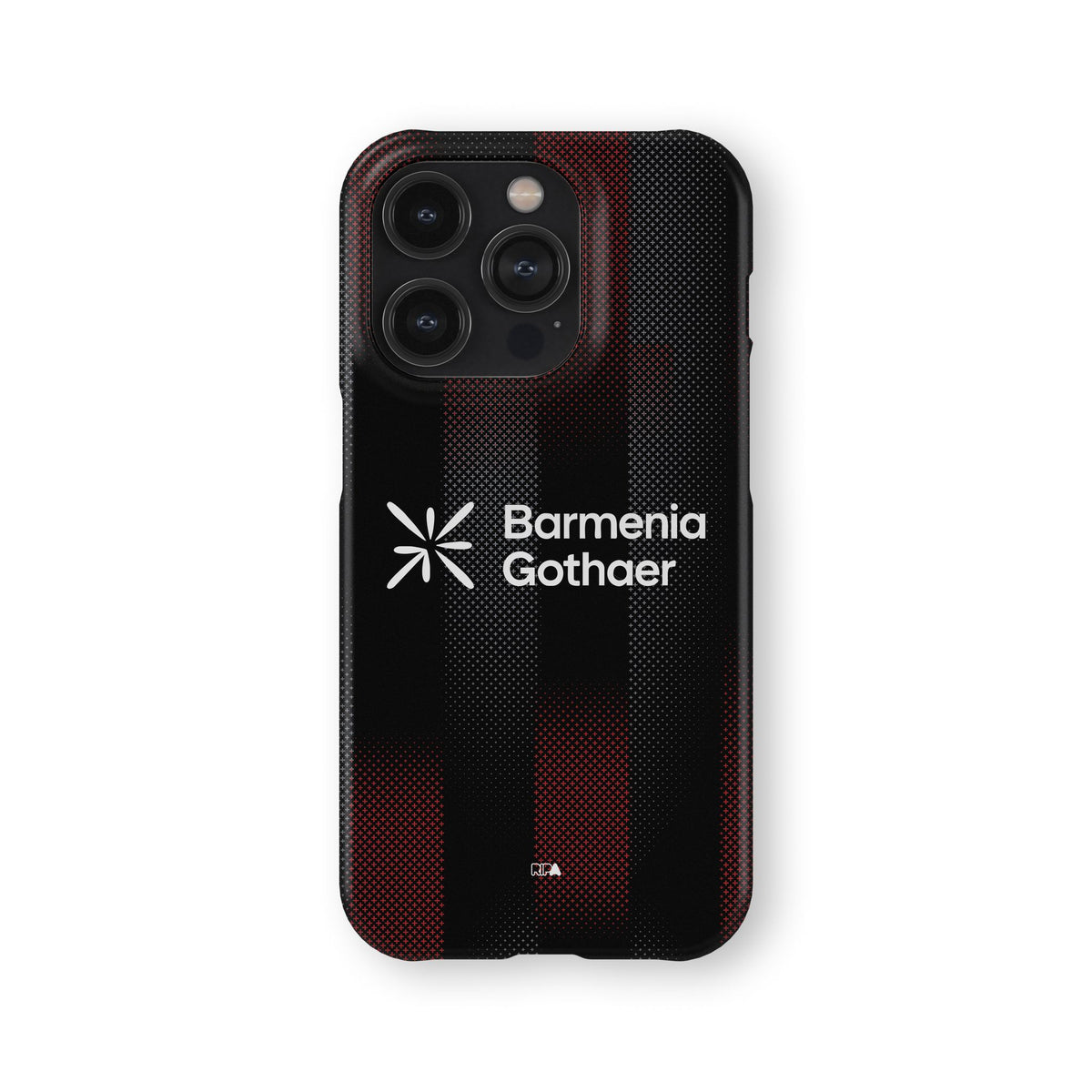 Phone case with the Bayer 04 Leverkusen 2025-26 Home football shirt design by RIPA Football