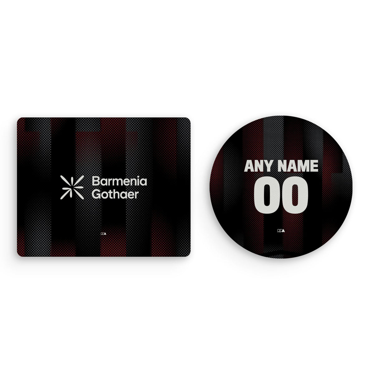 Mouse pad with the Bayer 04 Leverkusen 2025-26 Home football shirt design by RIPA Football