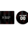 Mouse pad with the Bayer 04 Leverkusen 2025-26 Home football shirt design by RIPA Football