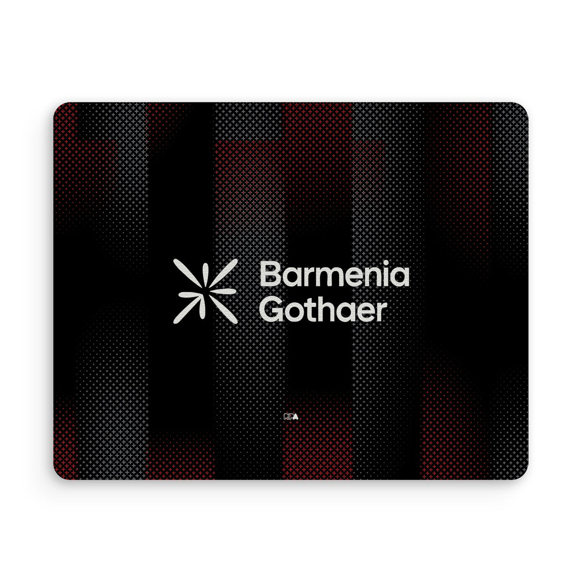 Mouse pad with the Bayer 04 Leverkusen 2025-26 Home football shirt design by RIPA Football