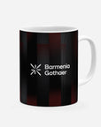 Mug with the Bayer 04 Leverkusen 2025-26 Home football shirt design by RIPA Football