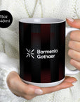 Mug with the Bayer 04 Leverkusen 2025-26 Home football shirt design by RIPA Football