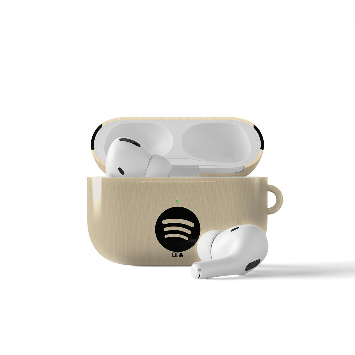 AirPods case with the Barcelona 2025-26 Away football shirt design by RIPA Football