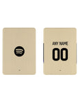 iPad case with the Barcelona 2025-26 Away football shirt design by RIPA Football