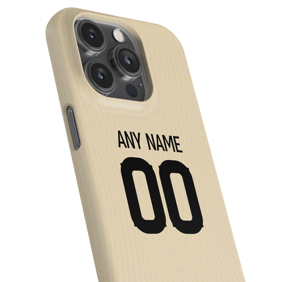 Phone case with the Barcelona 2025-26 Away football shirt design by RIPA Football