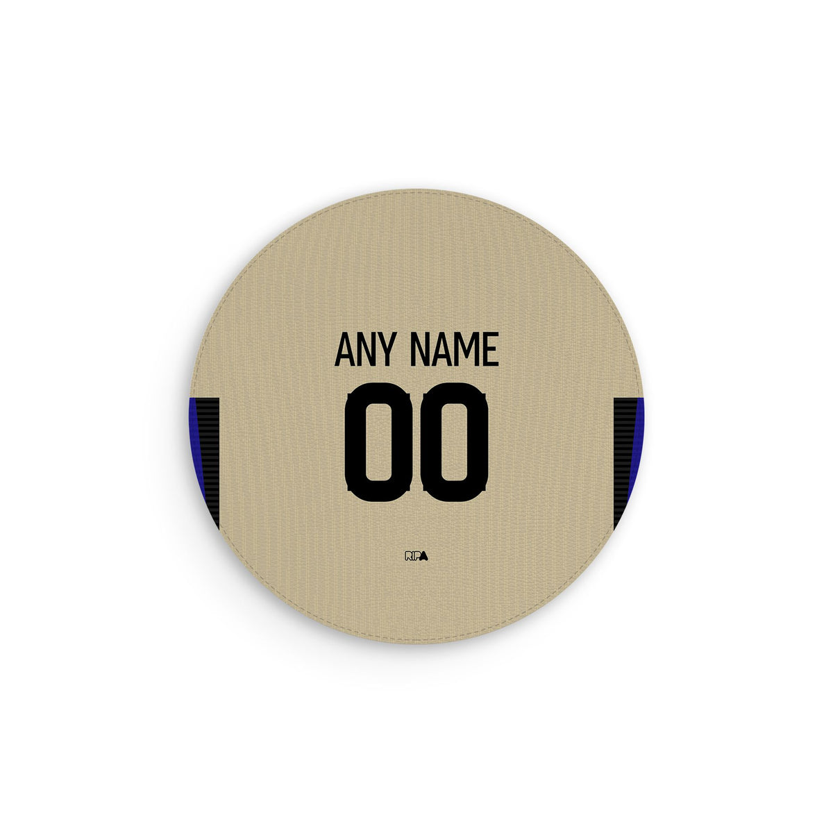 Mouse pad with the Barcelona 2025-26 Away football shirt design by RIPA Football