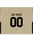 Mouse pad with the Barcelona 2025-26 Away football shirt design by RIPA Football