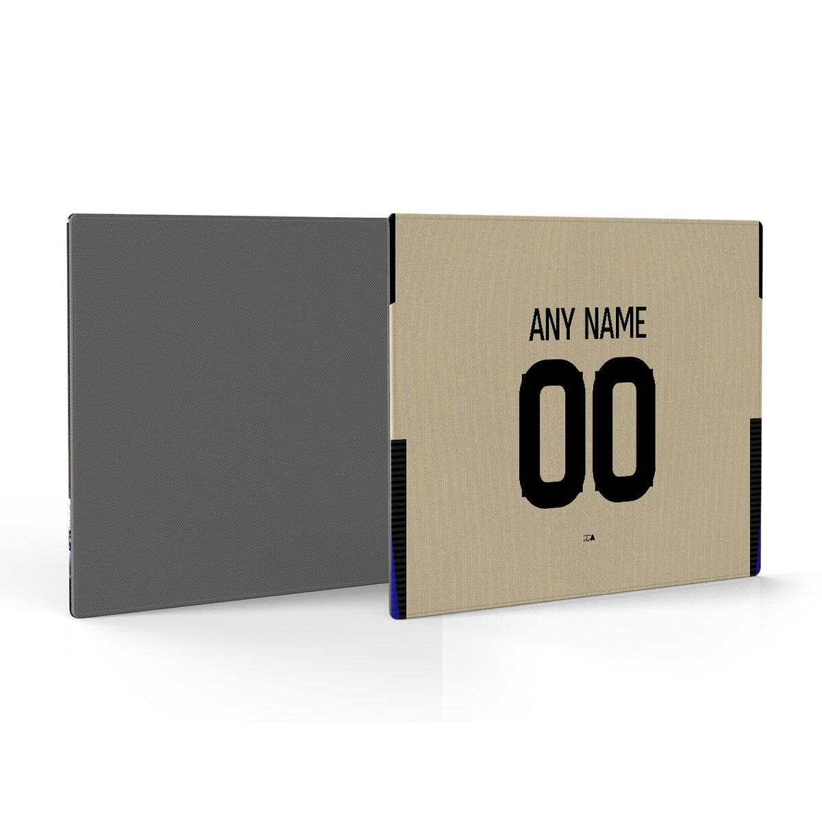 Mouse pad with the Barcelona 2025-26 Away football shirt design by RIPA Football