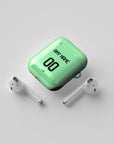 AirPods case with the Bayern Munich 2025-26 Goalkeeper football shirt design by RIPA Football