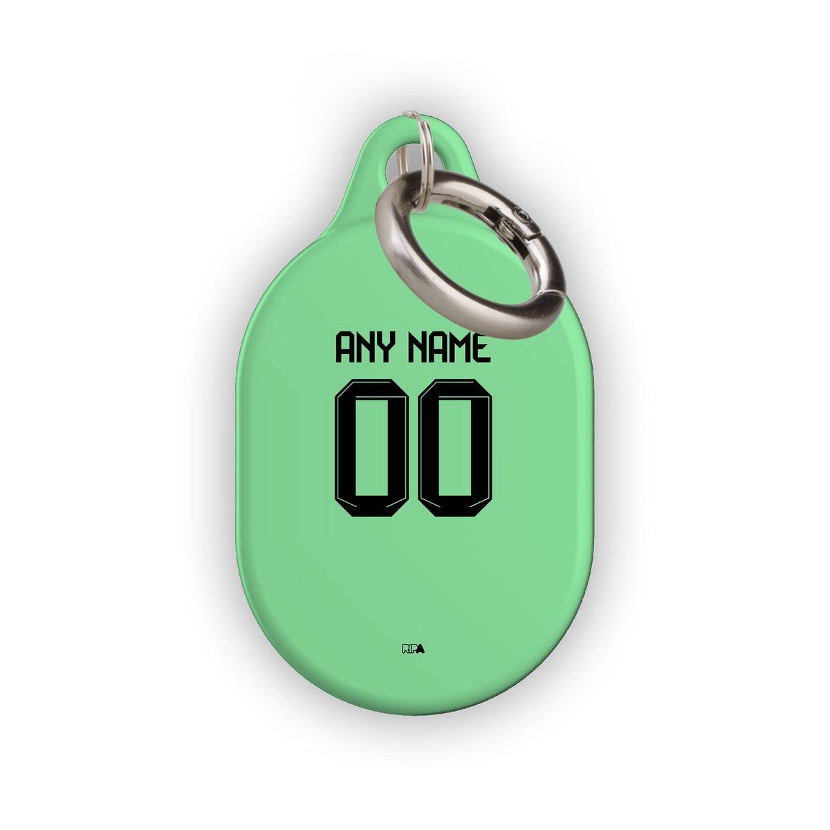 AirTag holder with the Bayern Munich 2025-26 Goalkeeper football shirt design by RIPA Football