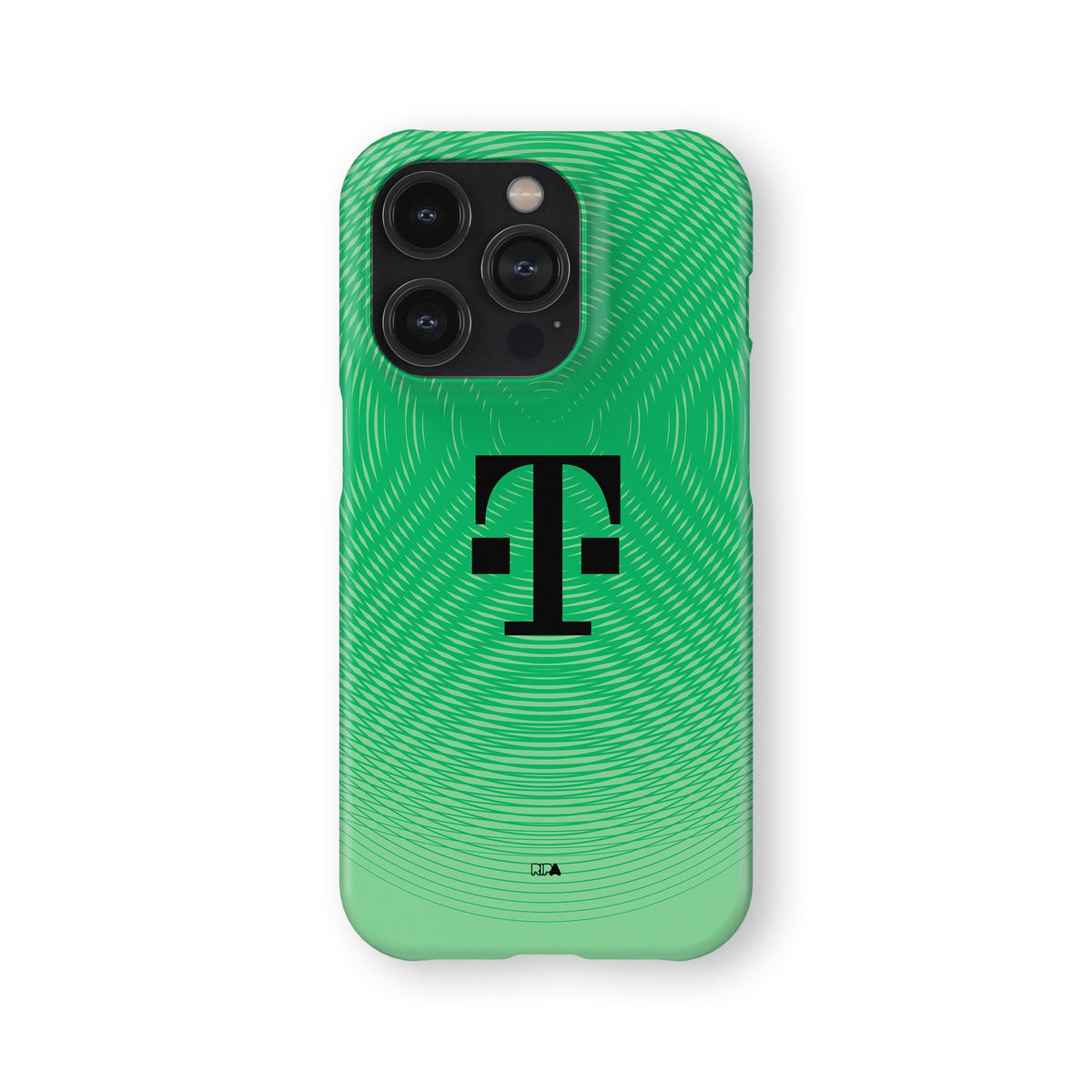 Phone case with the Bayern Munich 2025-26 Goalkeeper football shirt design by RIPA Football