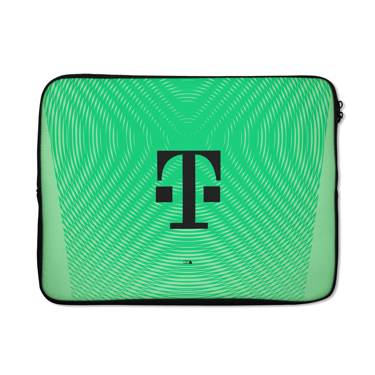 Laptop sleeve with the Bayern Munich 2025-26 Goalkeeper football shirt design by RIPA Football