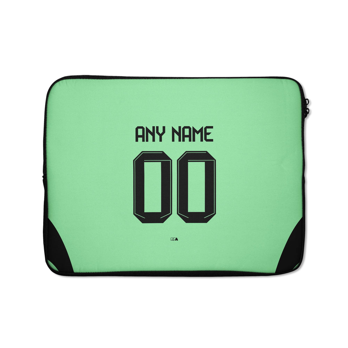 Laptop sleeve with the Bayern Munich 2025-26 Goalkeeper football shirt design by RIPA Football