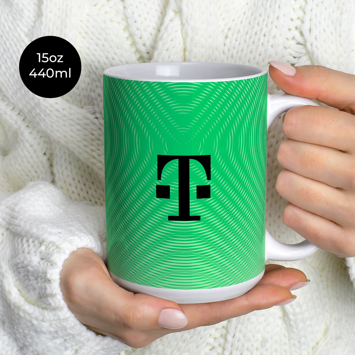 Mug with the Bayern Munich 2025-26 Goalkeeper football shirt design by RIPA Football
