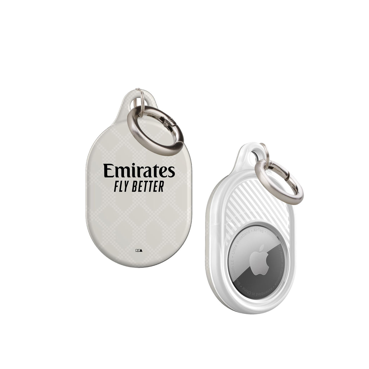 AirTag holder with the Benfica 2025-26 Away football shirt design by RIPA Football