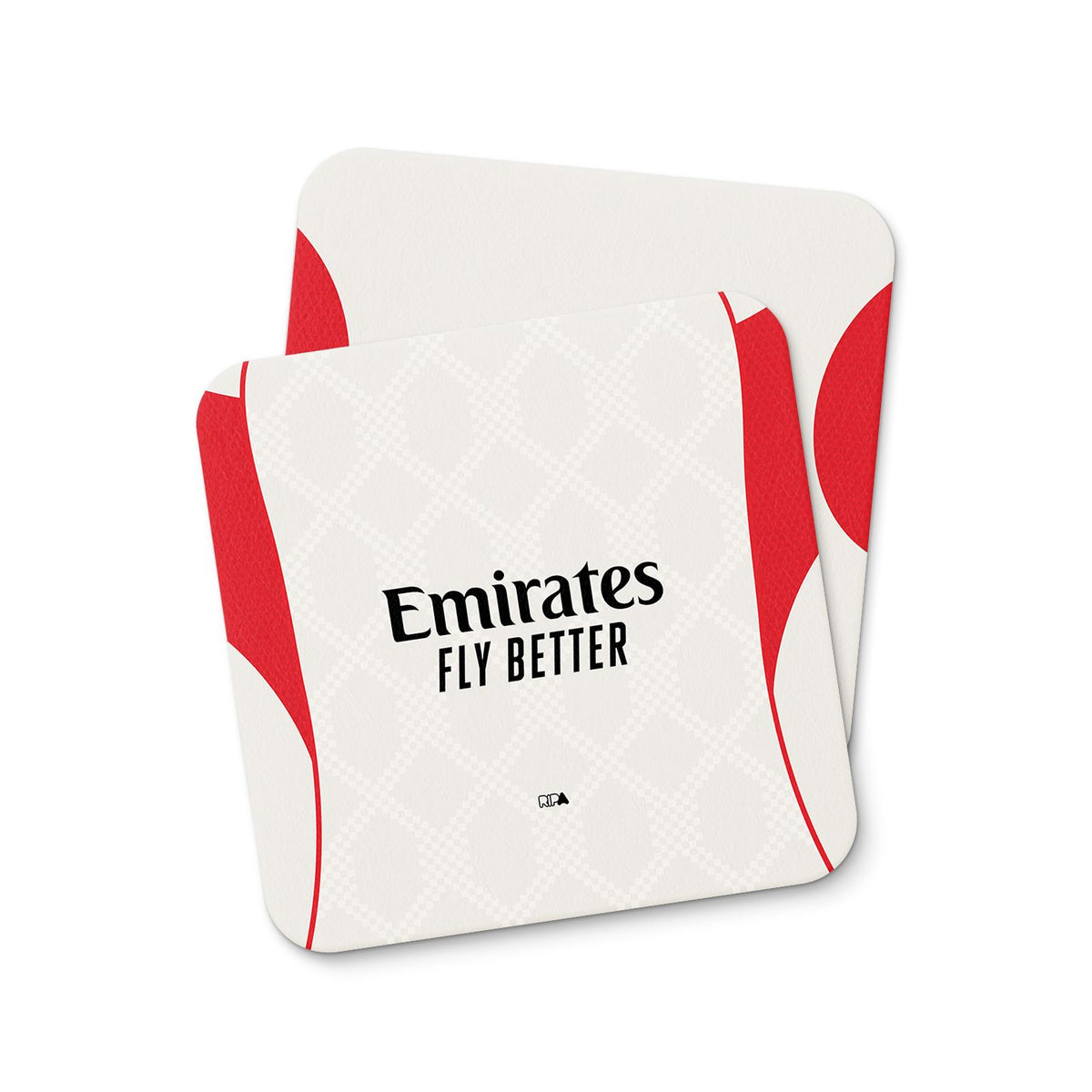 Coaster with the Benfica 2025-26 Away football shirt design by RIPA Football
