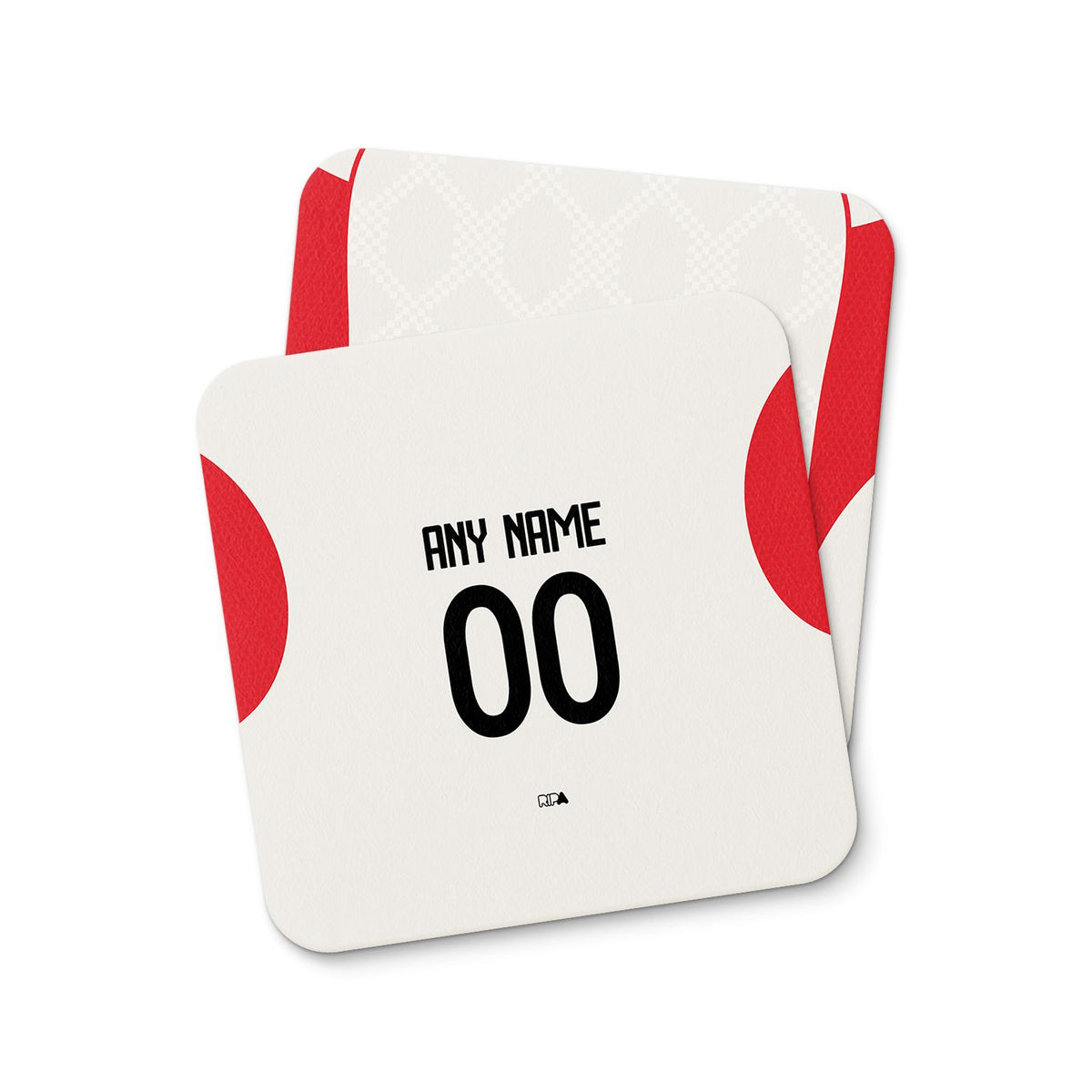 Coaster with the Benfica 2025-26 Away football shirt design by RIPA Football